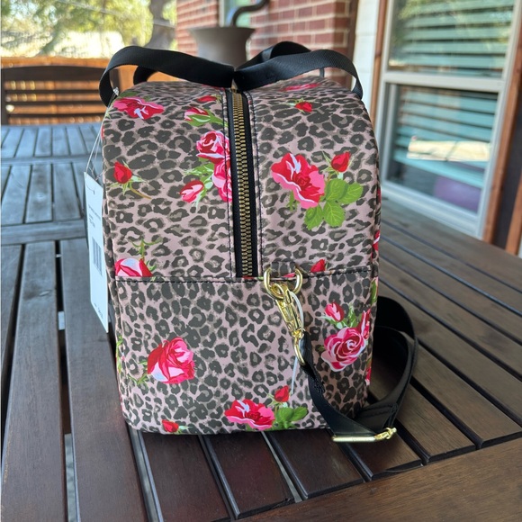 Betsey Johnson Floral Leopard Print Lunch Bag - NWT - Picture 2 of 6
